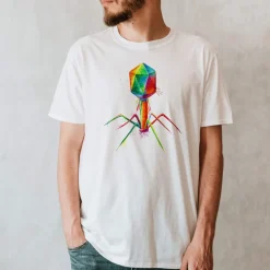 Codex Anatomicus T-shirts^Bacteriophage Unisex T-Shirt - Watercolor