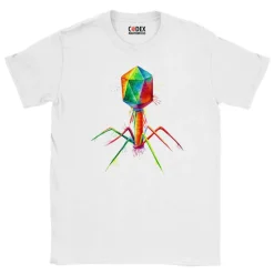 Codex Anatomicus T-shirts^Bacteriophage Unisex T-Shirt - Watercolor