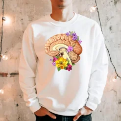 Codex Anatomicus Sweatshirts^Brain II Unisex Sweatshirt - Floral