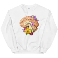 Codex Anatomicus Sweatshirts^Brain II Unisex Sweatshirt - Floral