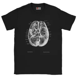 Codex Anatomicus T-shirts^Brain II Unisex T-Shirt - Chalkboard