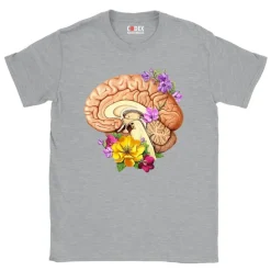 Codex Anatomicus T-shirts^Brain II Unisex T-Shirt - Floral