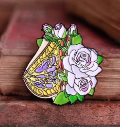 Codex Anatomicus Enamel Pins^Breast with flowers - Enamel pin