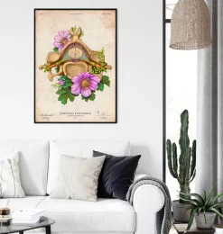 Codex Anatomicus Skull & Skeleton^Cervical vertebrae - Floral - Vintage