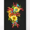 Codex Anatomicus Brain Anatomy^Circle of Willis - Floral - Black