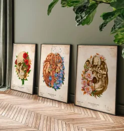 Codex Anatomicus Brain Anatomy^Dementia - Floral - Vintage