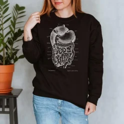 Codex Anatomicus Sweatshirts^Digestive system Unisex Sweatshirt - Chalkboard