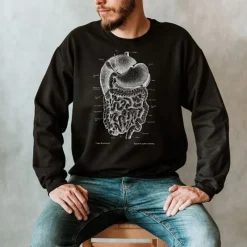 Codex Anatomicus Sweatshirts^Digestive system Unisex Sweatshirt - Chalkboard