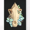 Codex Anatomicus Animal Anatomy^Dog skull - Floral - Black