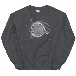 Codex Anatomicus Sweatshirts^Eye Unisex Sweatshirt - Chalkboard