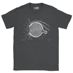 Codex Anatomicus T-shirts^Eye Unisex T-Shirt - Chalkboard