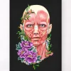Codex Anatomicus Head & Face^Facial muscles anatomy II - Floral - Black