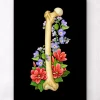 Codex Anatomicus Skull & Skeleton^Femur anatomy - Floral - Black