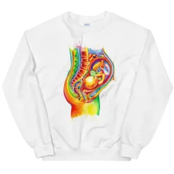 Codex Anatomicus Sweatshirts^Fetus Unisex Sweatshirt - Watercolor