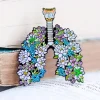Codex Anatomicus Enamel Pins^Floral lungs - Enamel pin