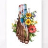 Codex Anatomicus Skull & Skeleton | Hands & Legs^Foot anatomy II - Floral - White