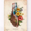 Codex Anatomicus Skull & Skeleton | Hands & Legs^Foot anatomy II - Floral - Vintage