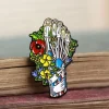 Codex Anatomicus Enamel Pins^Foot with flowers - Enamel pin