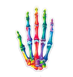Codex Anatomicus Stickers^Hand anatomy sticker - Watercolor Splash