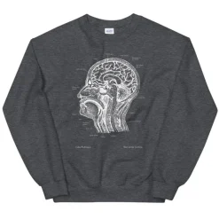 Codex Anatomicus Sweatshirts^Head section Unisex Sweatshirt - Chalkboard