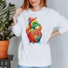 Codex Anatomicus Sweatshirts^Heart II Unisex Sweatshirt - Watercolor