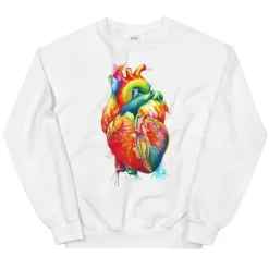 Codex Anatomicus Sweatshirts^Heart II Unisex Sweatshirt - Watercolor