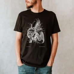 Codex Anatomicus T-shirts^Heart II Unisex T-Shirt - Chalkboard