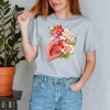 Codex Anatomicus T-shirts^Heart II Unisex T-Shirt - Floral