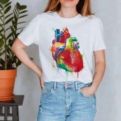 Codex Anatomicus T-shirts^Heart II Unisex T-Shirt - Watercolor