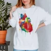 Codex Anatomicus Sweatshirts^Heart III Unisex Sweatshirt - Watercolor