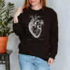 Codex Anatomicus Sweatshirts^Heart III Unisex Sweatshirt - Chalkboard