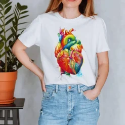 Codex Anatomicus T-shirts^Heart III Unisex T-Shirt - Watercolor