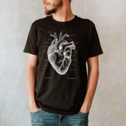 Codex Anatomicus T-shirts^Heart III Unisex T-Shirt - Chalkboard