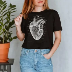 Codex Anatomicus T-shirts^Heart Unisex T-Shirt - Chalkboard