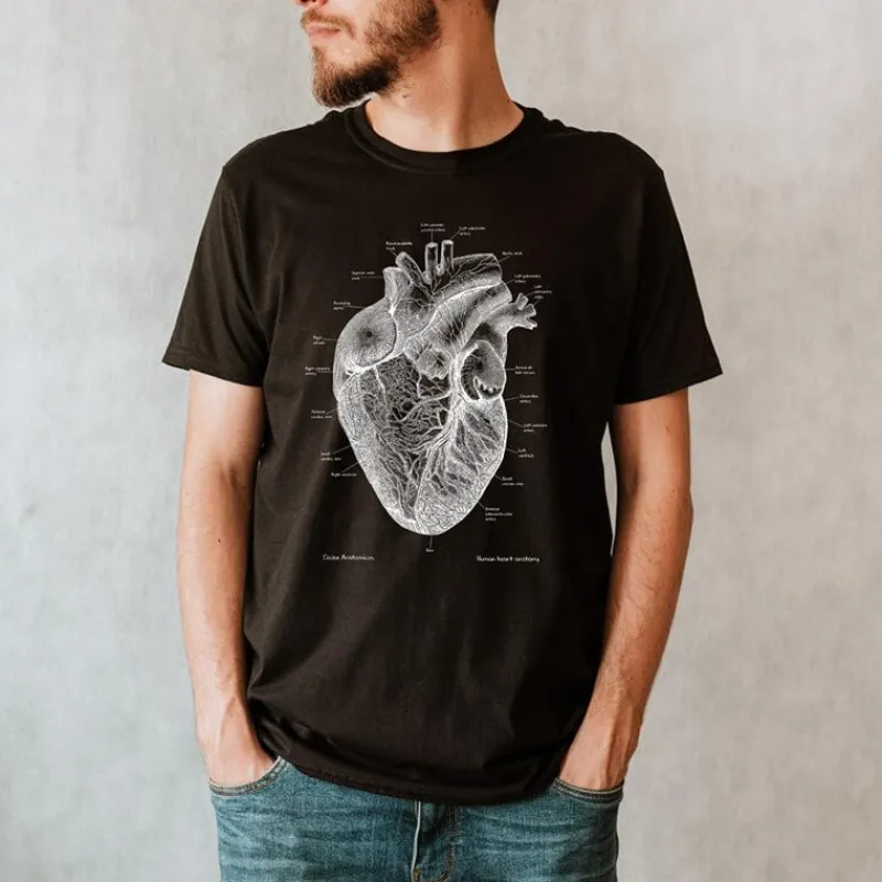 Codex Anatomicus T-shirts^Heart Unisex T-Shirt - Chalkboard