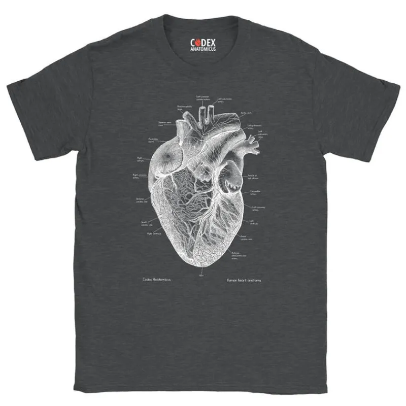 Codex Anatomicus T-shirts^Heart Unisex T-Shirt - Chalkboard