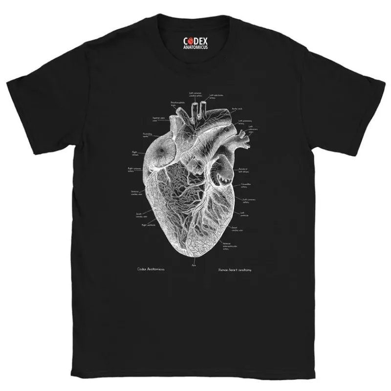 Codex Anatomicus T-shirts^Heart Unisex T-Shirt - Chalkboard