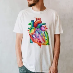 Codex Anatomicus T-shirts^Heart Unisex T-Shirt - Watercolor