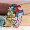 Codex Anatomicus Enamel Pins^Heart with flowers - Enamel pin