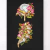 Codex Anatomicus Skull & Skeleton^Herniated disc - Floral - Black