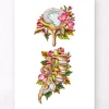 Codex Anatomicus Skull & Skeleton^Herniated disc - Floral - White