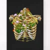 Codex Anatomicus Skull & Skeleton^Intercostal nerves - Floral - Black