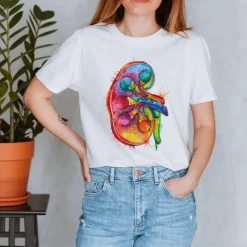 Codex Anatomicus T-shirts^Kidney Unisex T-Shirt - Watercolor