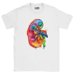 Codex Anatomicus T-shirts^Kidney Unisex T-Shirt - Watercolor