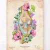 Codex Anatomicus Skull & Skeleton^Knee anatomy - Floral - Vintage