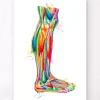 Codex Anatomicus Hands & Legs^Leg anatomy - Watercolor splash