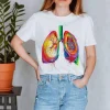 Codex Anatomicus T-shirts^Lungs Unisex T-Shirt - Watercolor