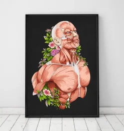 Codex Anatomicus Full Body Anatomy^Male body anatomy art - Black