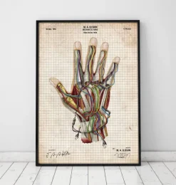 Codex Anatomicus Hands & Legs^Mechanical hand blueprint