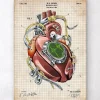 Codex Anatomicus Heart Anatomy^Mechanical heart blueprint
